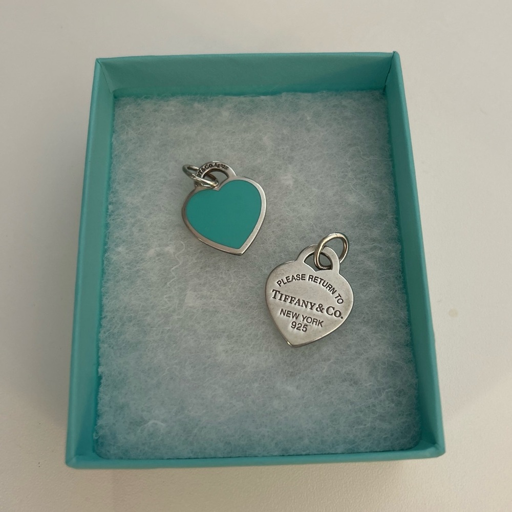 TWO Return to Tiffany’s Medium Heart Charms